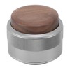 Coffee Distributor Tamper Constant Pressure 304 Stainless Steel Wood Handle