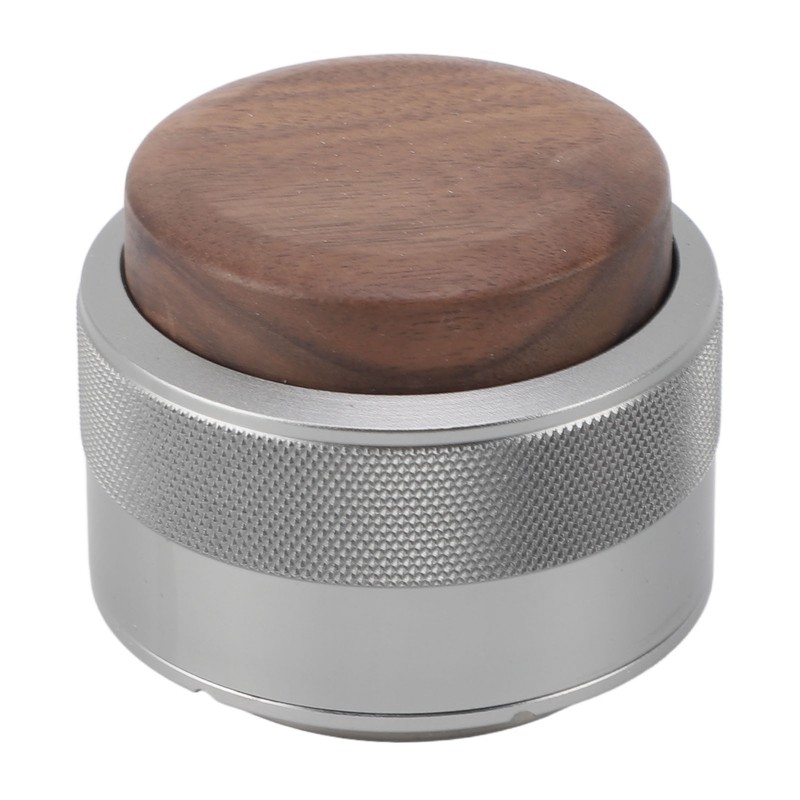 Coffee Distributor Tamper Constant Pressure 304 Stainless Steel Wood Handle