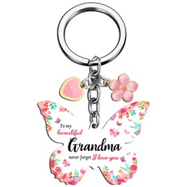 OEHEDOU Grandma Gifts Birthday Gifts For Grandma Best Grandma Gifts Grandma Birthday Gifts Grandmother Birthday Gifts Happy Birthday Gift For Grandma Gifts For Grandma Birthday Keychain