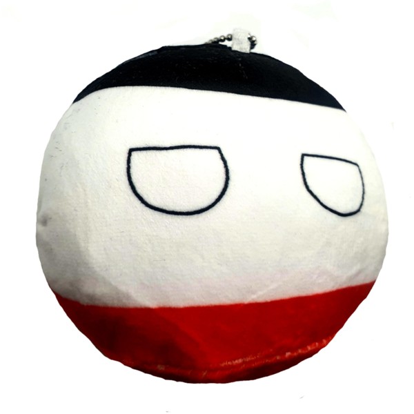 North German Confederation 10cm Countryballs Country Ball Cute Germany Europe Flag Cuddly Meme Ball Toy Gift