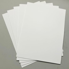 M00877x5 MOREZMORE 5pc EVA Foam Sheet White 2 mm 9x12" A11 Craft Foam for Arts and Crafts