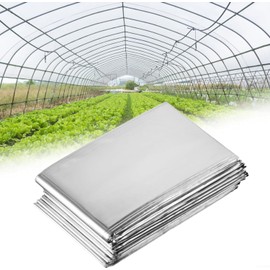 Reflective Film for Plants Reflective Film Silver Blanket for Greenhouse Plant Growth Mylar Film (160cm*210cm)