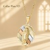 Collar Virgen Guadalupe Plata 925 Oro 14k Tricolor Regalo