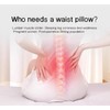 Uwenkjie Lumbar support pillow,back pillow for bed， relieves lower back