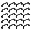 sourcing map 20 Pack Rectangular Plastic Pull Handle, 115mm/4.5 Inch