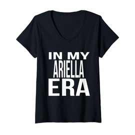 Womens In My Ariella Era Family Reunion Squad First Last Name V-Neck T-Shirt