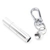 XP Design Portable Pill Case Necklace Pendant Keychain Aluminum Stainless