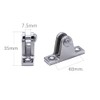 2pcs Bimini Deck Hinge Mount 90° Stainless Steel Marine Grade