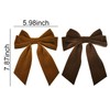 Velvet Bow Hair Clip French Barrette Hair Bows for Women