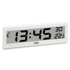 ADE Digital Radio-Controlled Clock Living Room with Temperature Display, Very