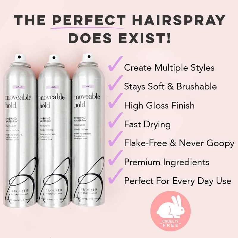 Brocato Moveable Hold Finishing Hairspray (50% VOC), 10oz | Exceptional
