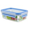 Emsa 508538 Rectangular Food Container with Lid, 0.55 Liter, Transparent