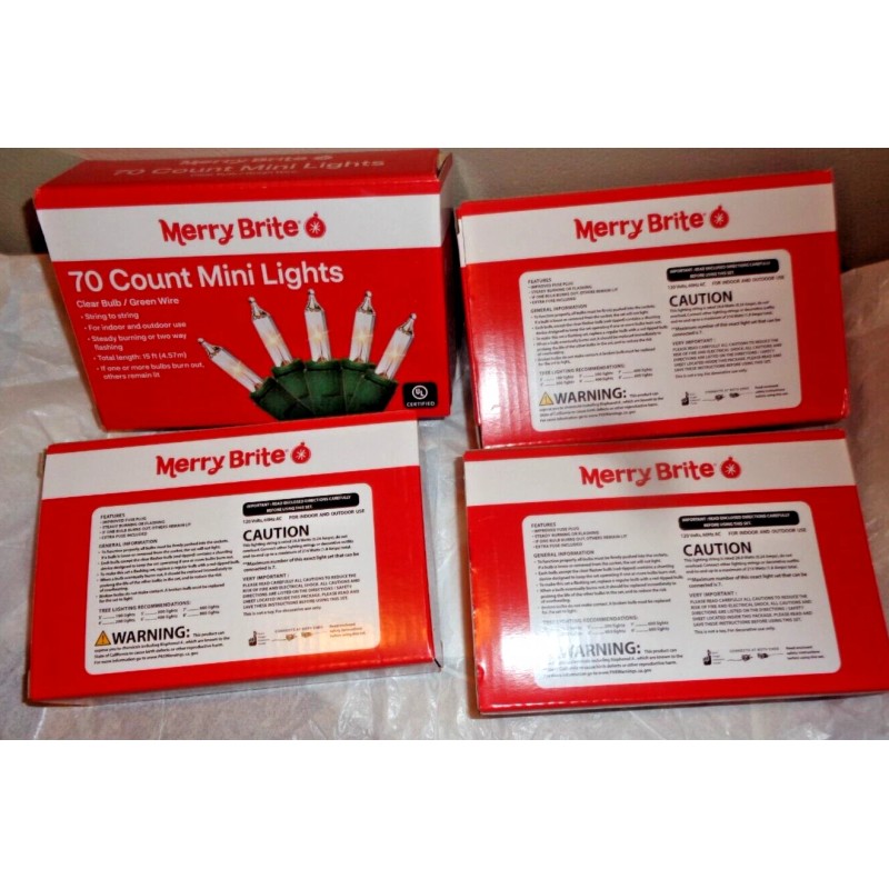 Merry Brite 4 Pack Merry Brite Each 70 Count Mini