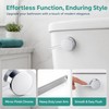 Side Mount Toilet Flush Handle, Chrome Zinc Alloy Lever, Long