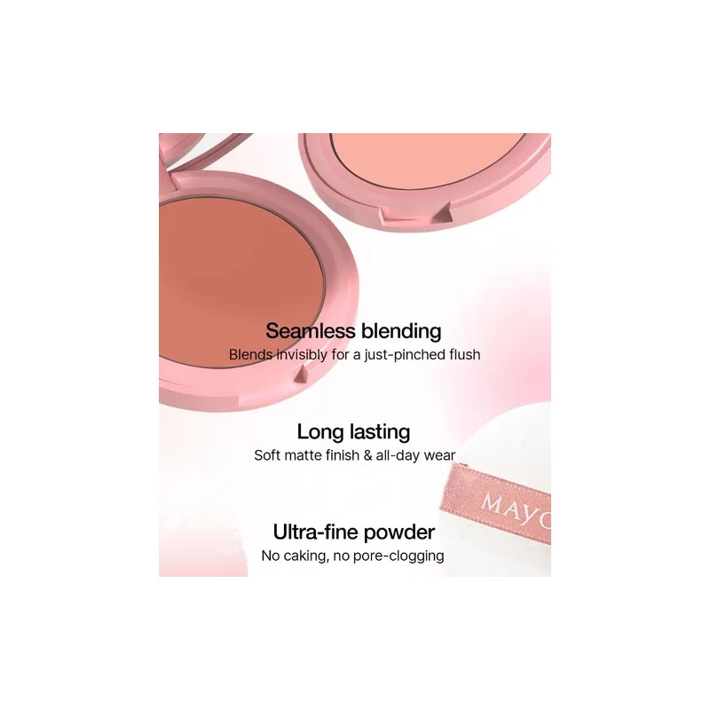 4 Colores Natural Cheek & Blush Polvo Fijador De Maquillaje