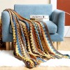 Fennco Styles Boho Zigzag Throw Blanket – 50" x 60"