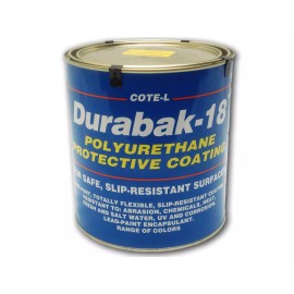 Durabak18 SMOOTH-Gal-Non Slip Coating, Bedliner, Boat Deck,Construct