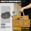 16OZ Waxed Canvas Tool Tote Bag | Large-Capacity Tool Storage