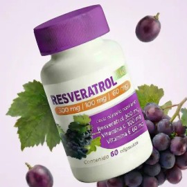 Resveratrol Suplemento Produccion Colageno Anti Envejecimien Sin Sabor                                                                                