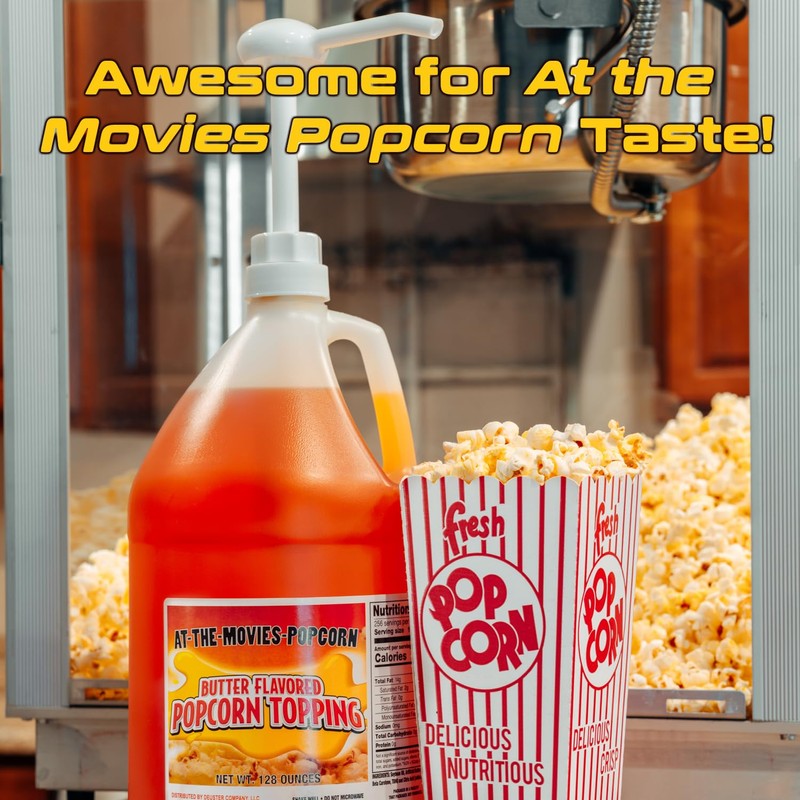 Movie Theatre Style Buttery Flavor Popcorn Topping - Gallons (Case