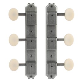 Golden Age Vintage-style 3-On-Plate Tuners, Relic Nickel