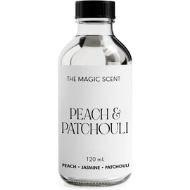 The Magic Scent Peach & Patchouli Essential Oil - HVAC, Cold-Air, & Ultrasonic Fragrance Oil - Toxin-Free Artisan Essential Oils for Diffusers Aromatherapy - 4 fl oz, 120 mL