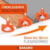 Gakago Tile Levelling System 200 Thread Tabs 2 mm -