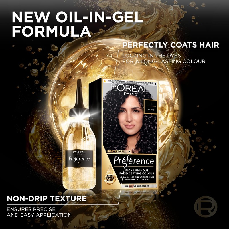L'Oreal Paris Preference Hair Dye, Long Lasting, Luminous Permanent Hair