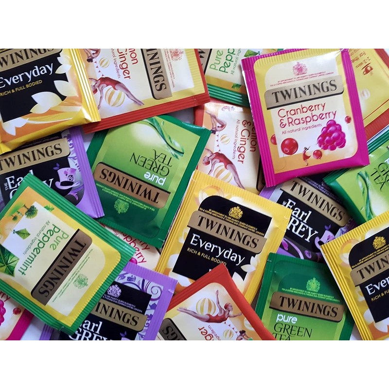 Twinings Tea Bags Individual Enveloped Tagged Classic and Flavoured Selections