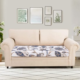 SearchI Printed Sofa Couch Cushion Covers Replacement Couch Seat Covers Stretch Patterned Sofa Seat Slipcovers Washable Furniture Protectors Sofa Slipcover Soft with Elastic Bottom(Medium-2 Seat)
