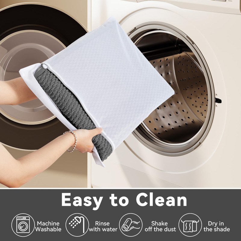 Triohero Bathroom Rugs Non Slip Washable, Super Absorbent Thin Bath