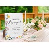 Make A Bouquet Wedding Signs, Flower Bar Desk Decor, Boho