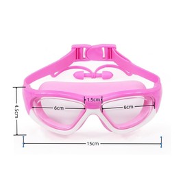 YARRATECH Gafas de Natación para Niños y Niñas, Gafas de natación antiniebla, cinco en uno, con gorra de baño/tapones para los oídos/pinzas (Rosa)