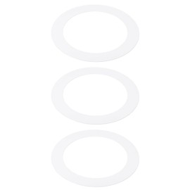 PATIKIL 5" ID 7.48" OD Goof Rings for Recessed Light, 3 Pack Matte White Goof Metal Trim Ring Lighting Fixture for Ceiling Wall Recessed Can Downlights