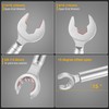 Gulfmew 2 in 1 Plumber Wrench for Faucet Valve, Angle