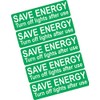 Save Energy Stickers - Light Switch Stickers - Turn off