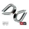 DOJA Industrial M6 Wire Rope Thimble Pack of 50 Size