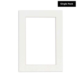 16x20 Mat for 11x14 Photo - Precut Textured White Picture Matboard for Frames Measuring 16 x 20 Inches - Bevel Cut Matte to Display Art Measuring 11 x 14 Inches - Acid Free ONE MAT