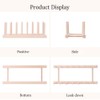 SunnyZoo 7 Slot Wooden Dish Rack Plates Holder Kitchen Storage