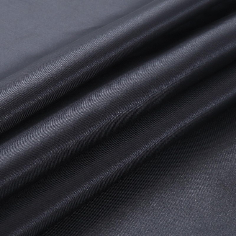 MVSUTA Ruffled Black Modern Polyester Fabric Cloth Bath Shower Curtain,Solid