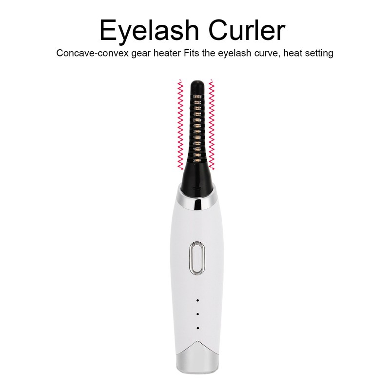 Electric Eyelash Curler Long Lasting Heated Perming USB Rechargeable Makeup