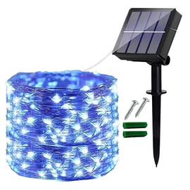 Ligarko Solar Fairy Lights Outdoor, 3 Pack 46Ft 120LED Solar Garden Lights Waterproof, 8 Modes Copper Wire Decorative Solar String Lights for Trees, Garden, Patio, Party(Multi-Coloured) (LI-04)
