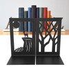 2pcs Metal Bookend Desktop Bookshelf Storage Book Documents Divider Craft