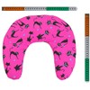 Cherry Stone Neck Pillow 30 x 33 cm Cat Pink