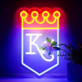 Balanar Baseball Team Logo LED Neon Light Up Sign,Dimmable Baseball Neon Sign for Wall Decor,Baseball LED Lights Signs for Bar Man Cave Bedroom Home Bar Shop Pub Bistro Party Hotel Game Room Decor Gifts