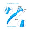 Pack of 3 Portable Denture Cleaning Brushes with Moderate Multilayer