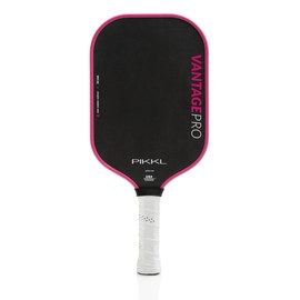 PIKKL VantagePro Carbon Fiber Pickleball Paddle (Pink, 14 mm)