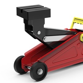 QWORK Jack Rubber Pad 4-Pack, Anti-Slip Car Lift Rail Pinch Weld Adapter Support Block, Protective Pad for Vehicle Frame Rails, Black