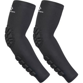 Hofforce 호프포스 2PCS 패딩 팔꿈치 팔뚝 소매 압박 팔 보호 지지대 Hoffoss 2PCS Padded Elbow Forearm Sleeve Compression Arm Protector Support