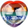 Yueser Chakra Healing Stones, Heart Gemstone Thumb Stone Crystals Worry